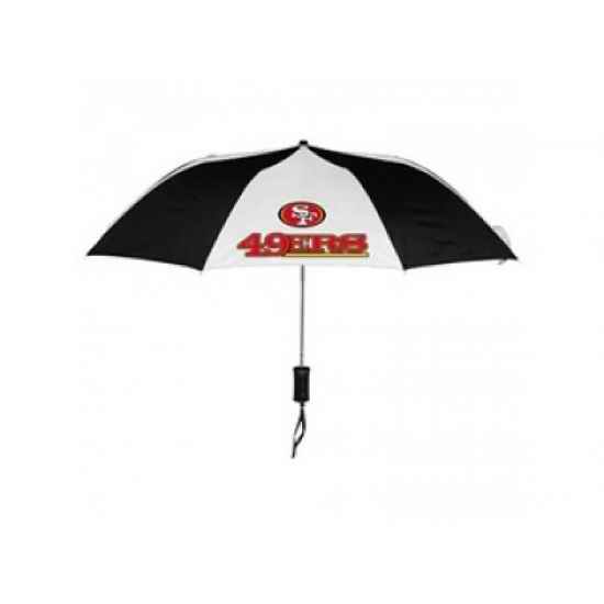 NFL San Francisco 49ers Folding Umbrella Black&white